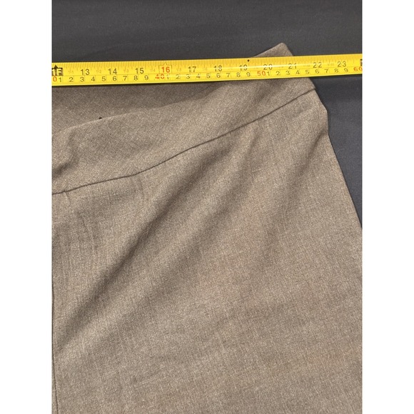 Roz & Ali Womens Plus Size 22 Grey Elastic Waist Straight Leg Dress Pants Office - Picture 15 of 15